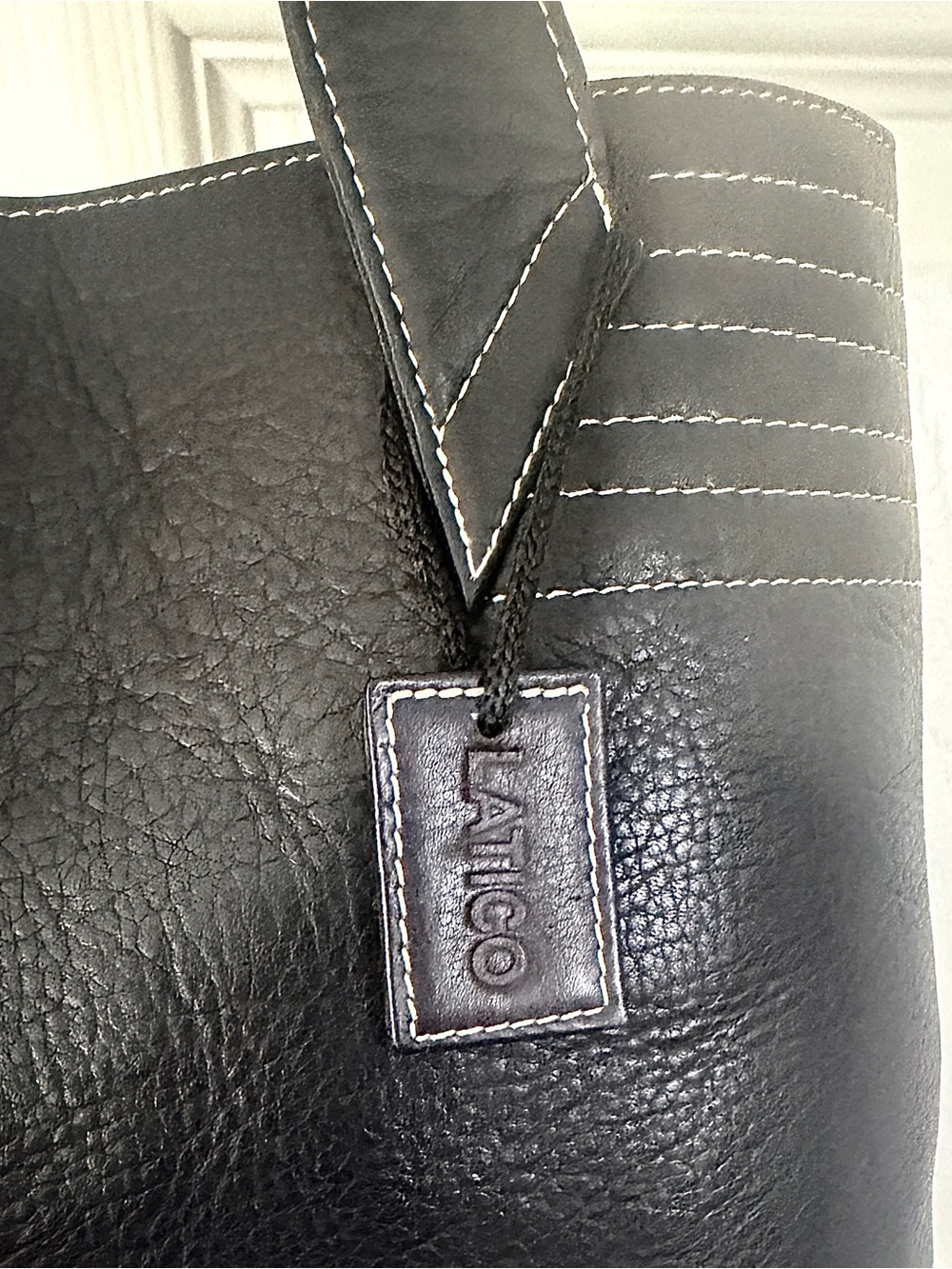 Latico Structured Shoulder Tote – Genuine Leather - Picture 2 of 10